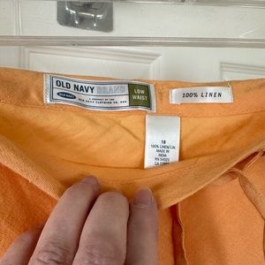 Old Navy adjustable waist linen skirt size 18